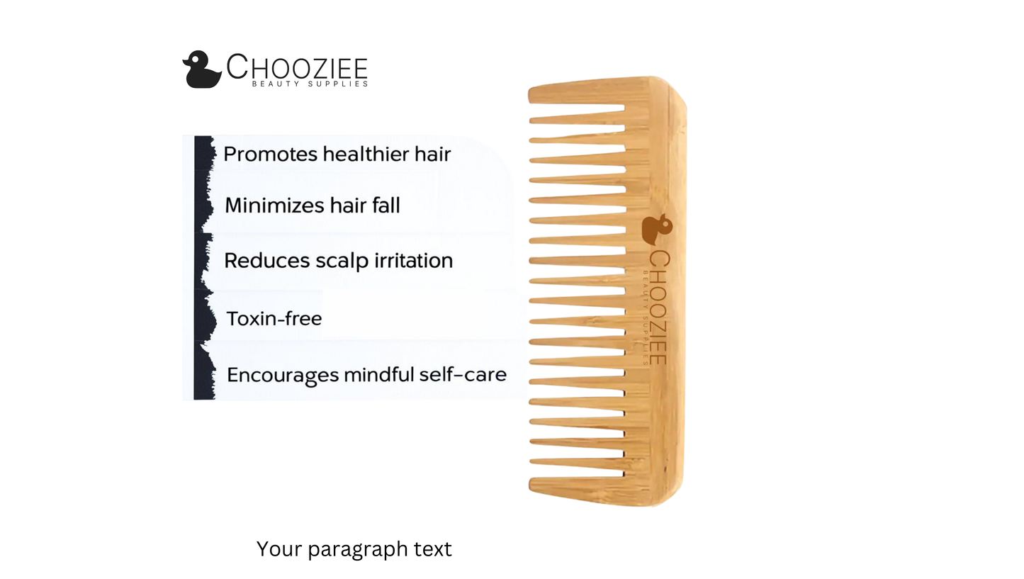 Wide Tooth Bamboo Comb